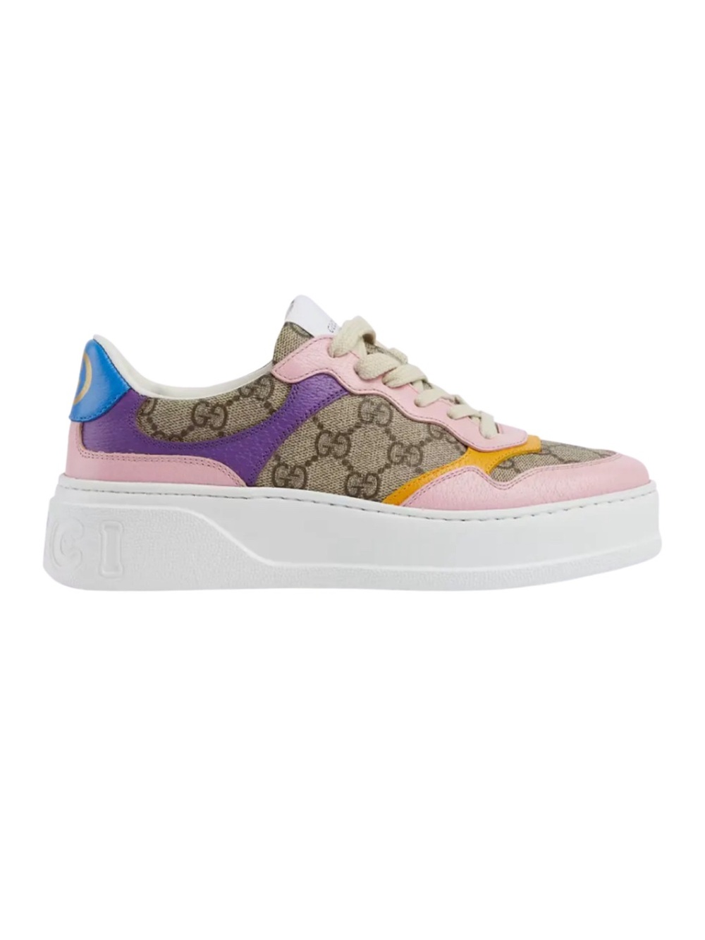 GUCCI Women’s GG Supreme Monogram Canvas Low Top Sneakers